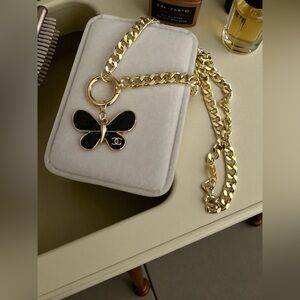 Custom Zipperpull butterfly necklace